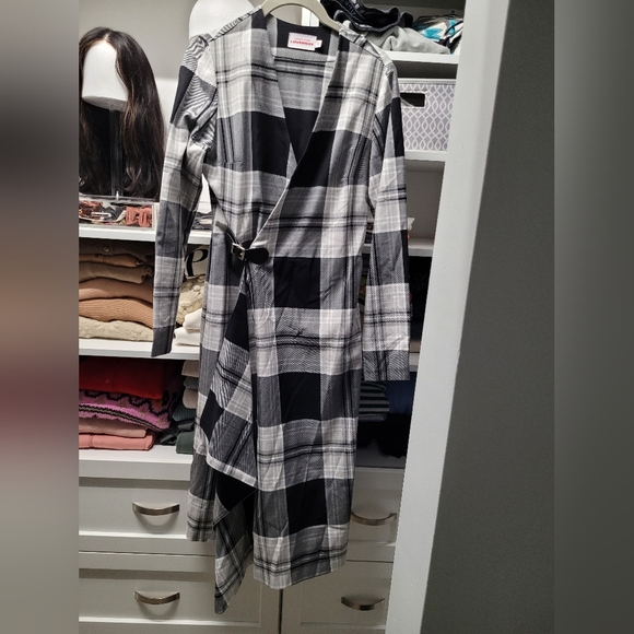 Charles Jeffrey Loverboy buckle pleated cotton-tartan midi dress (size S) - Picture 8 of 8